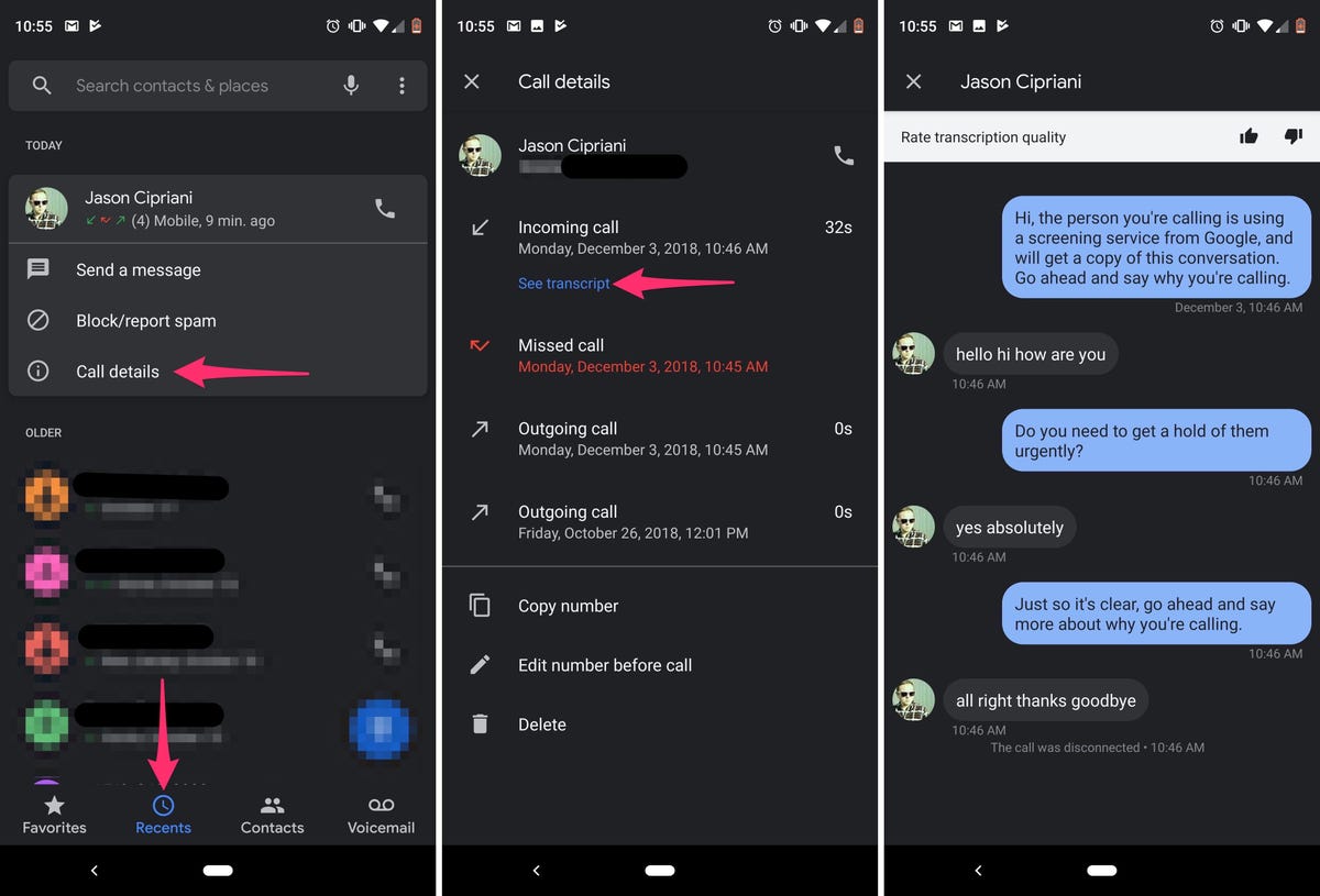 google-call-screen-transcripts-now-available-for-some-pixel-users