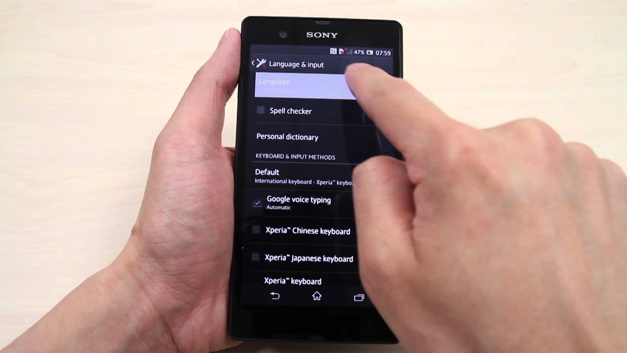 how-to-change-the-language-on-my-sony-xperia