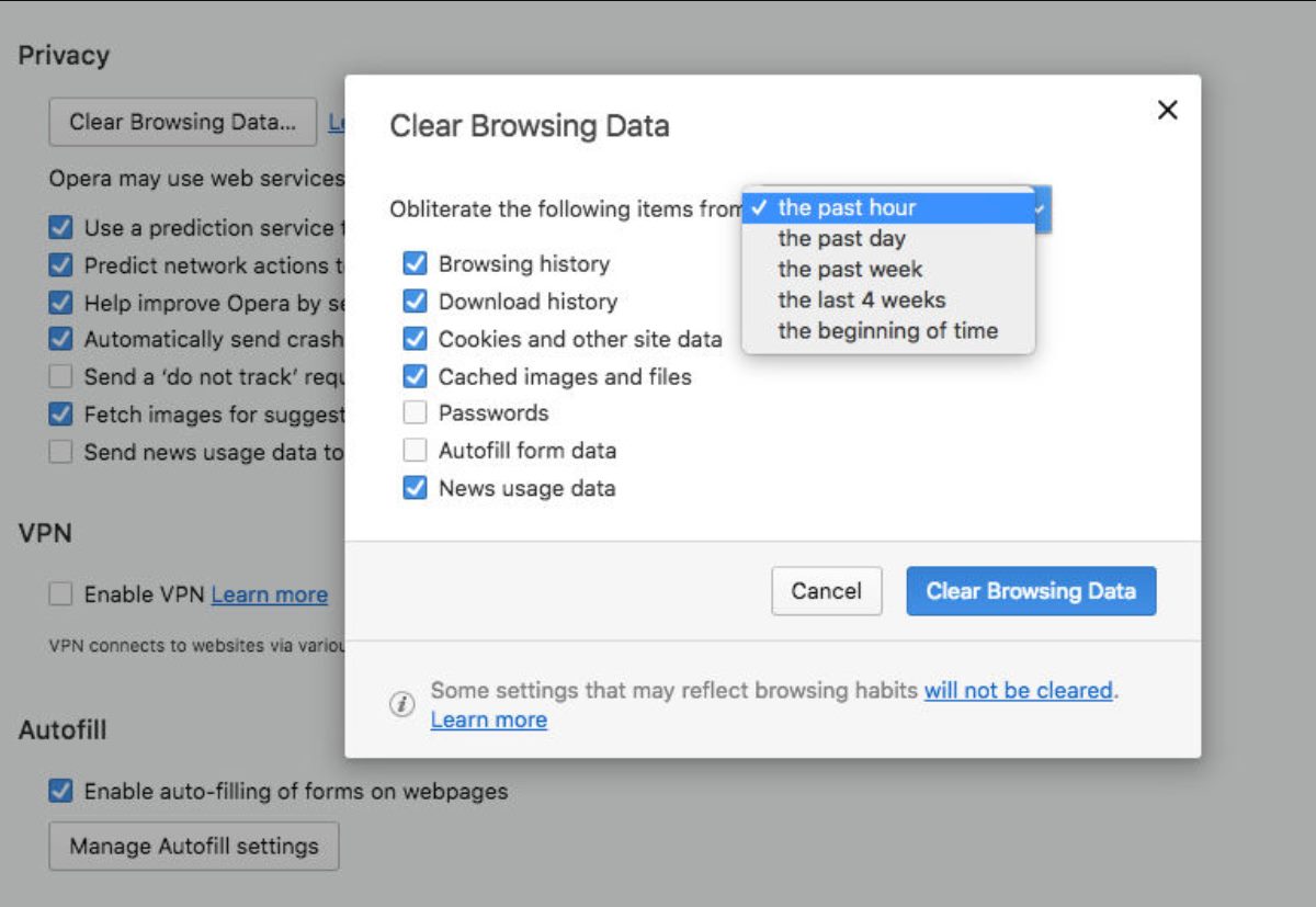 Clear Browsing Data On Mac