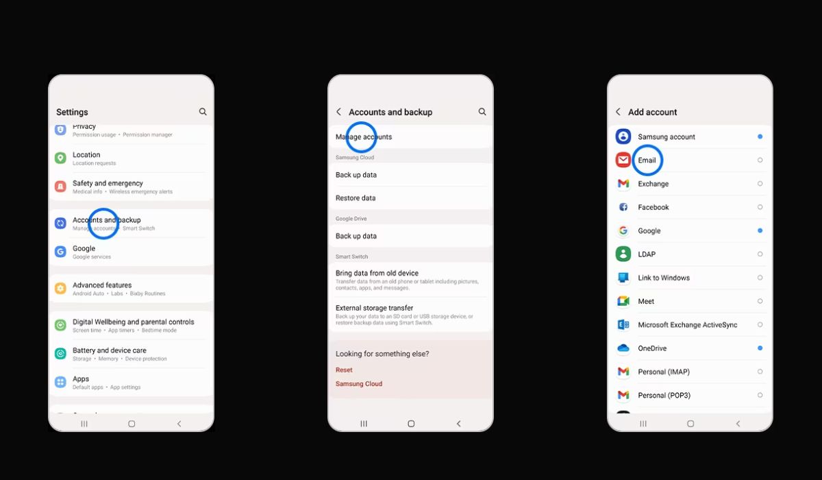 how-to-add-email-to-samsung-s20