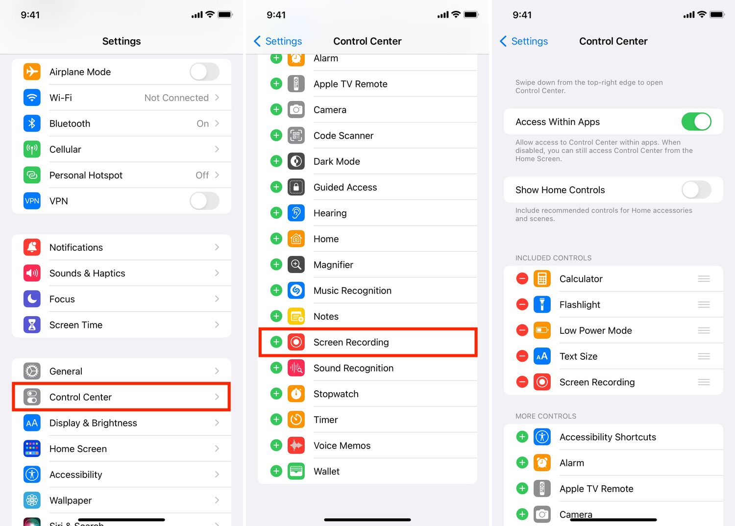 how-to-enable-screen-recording-on-iphone-13