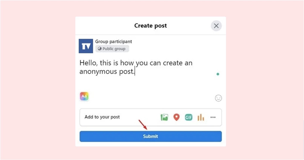 how-to-post-anonymously-on-facebook-mobile