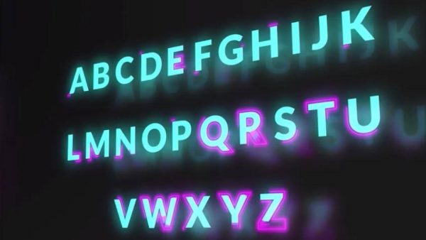 text animation in video