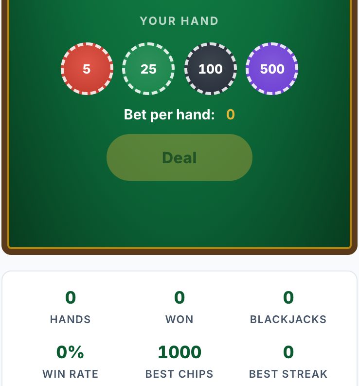 Play Blackjack on Your Phone Browser - No App Needed