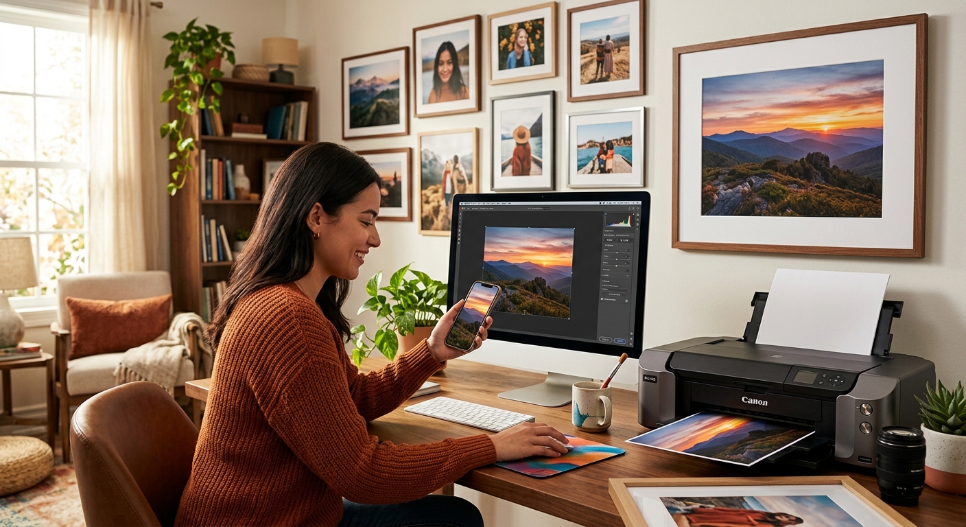 How to Turn Your Phone Photos Into Wallpapers and Printed Wall Art